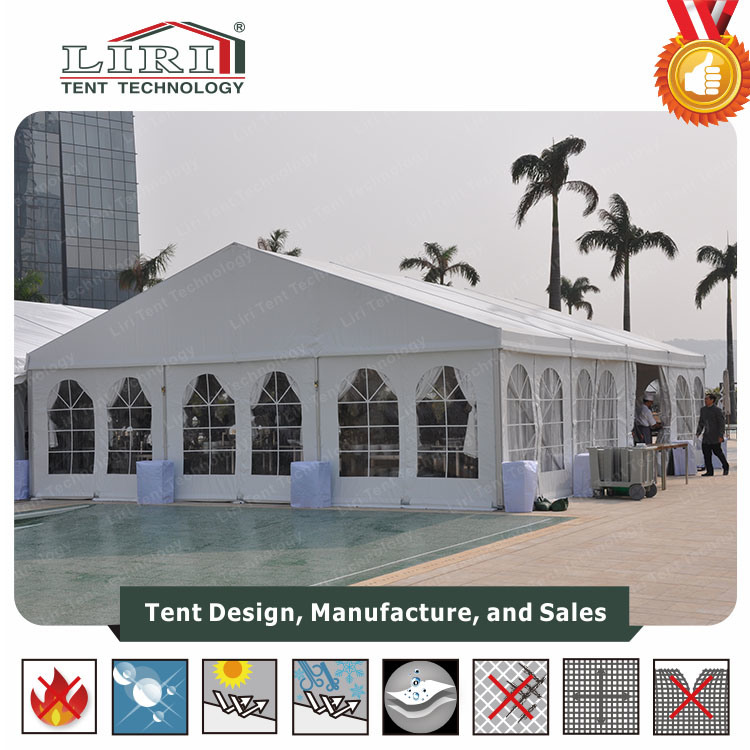 Outdoor Party Tents with Lining Decorations