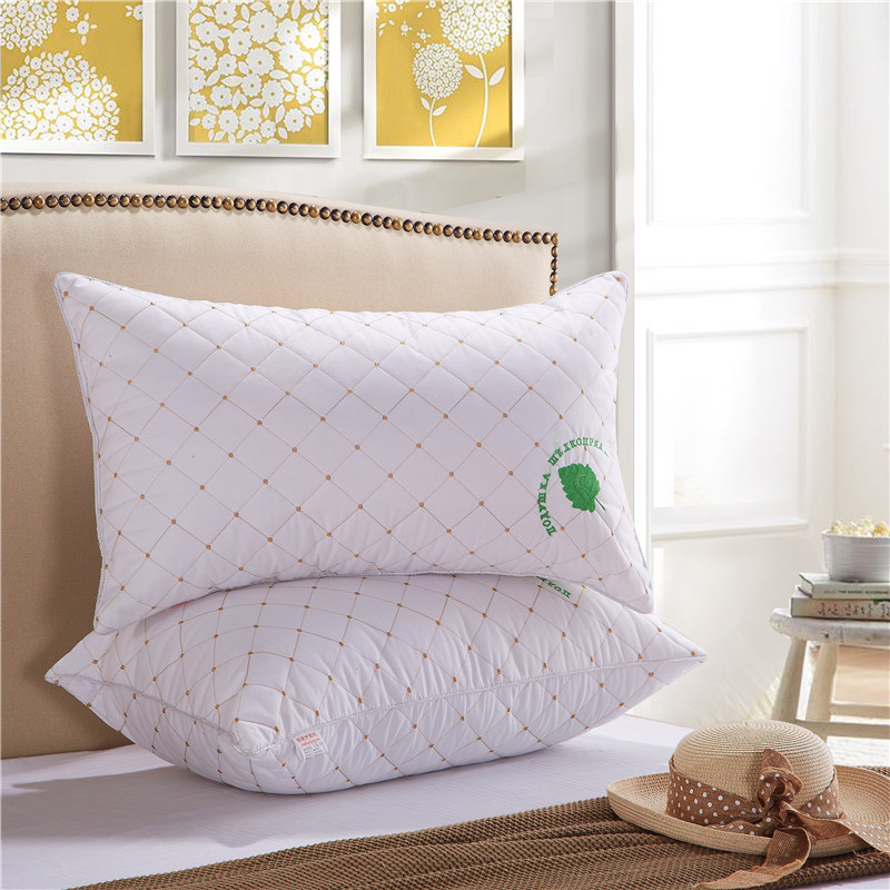 100% Mulberry Silk Filling Pillow with Quilted Cotton Shell