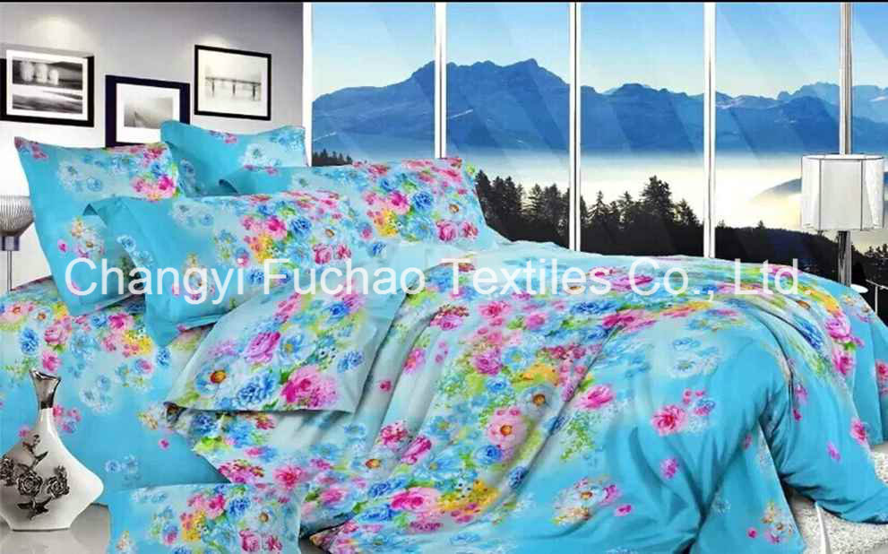 Poly-Cotton High Quality Home Textile Bedding Set/ Bed Sheet
