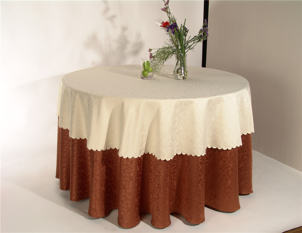 Customized Hotel Round Cheap Dining Table Cloth