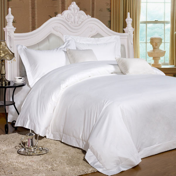 Ultra-Soft Luxury Lyocell Plain White Duvet Cover Set/Bedding Set