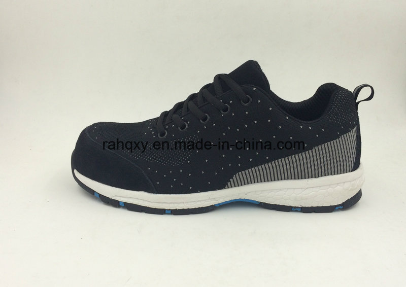 Strong Fabric Flyknit Wear Resisting Soft with Toe Protection Safety Shoes (16039)