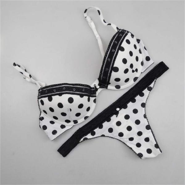 Sexy Polka Dots Bra and Thong Set for Ladies (EPB302)