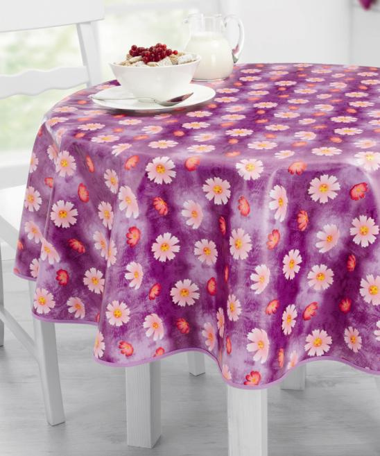 PVC Printed Tablecloth with Nonwoven Backing (TJ0280A)