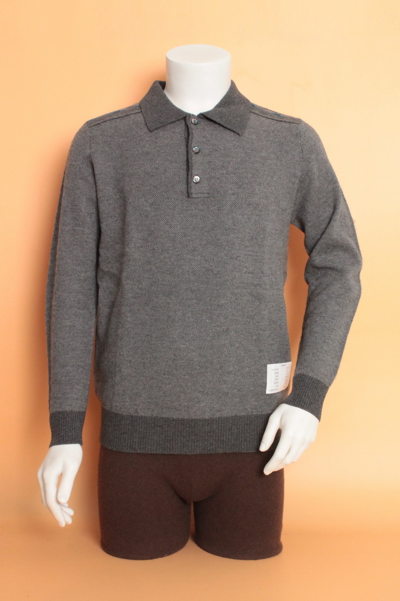 Yak Wool/Cashmere Cardigan Collar Long Sleeve Pullover Sweater/Clothing/Garment/Knitwear