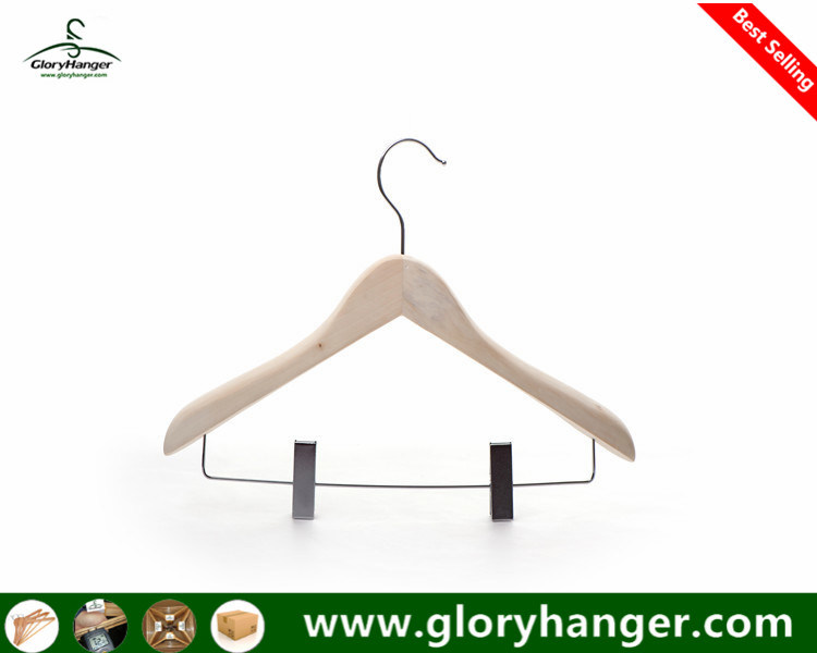 Custom Washed White Coat Hanger for Man Suit Display