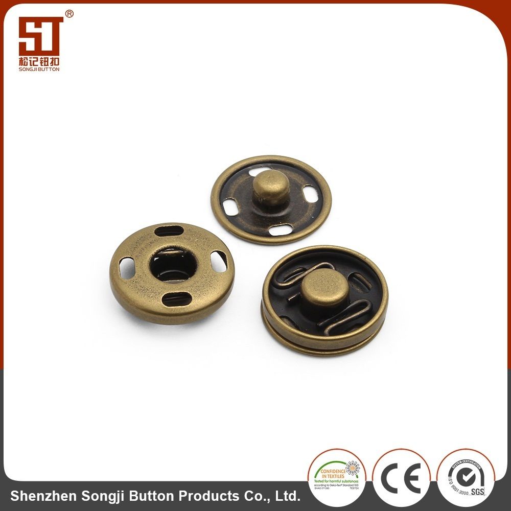 Printed Monocolor Individual Snap Metal Button
