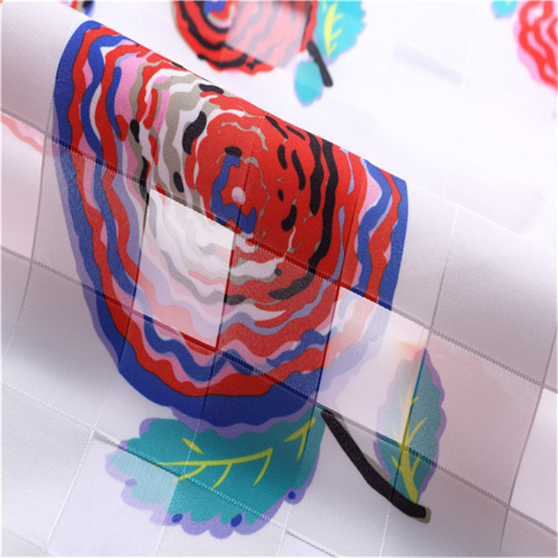 Printed New Design Square Organza Fabric for Clothing