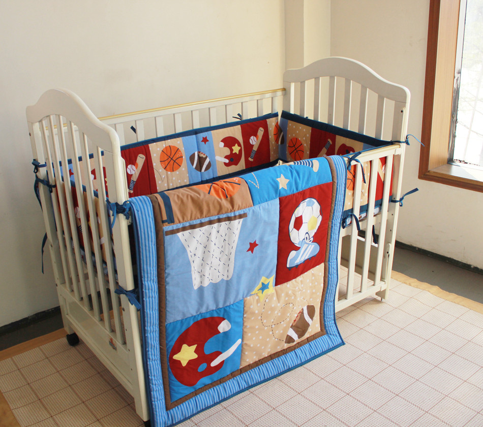 Soft Bedding Set Sports Design 3PCS Set for Baby Boy