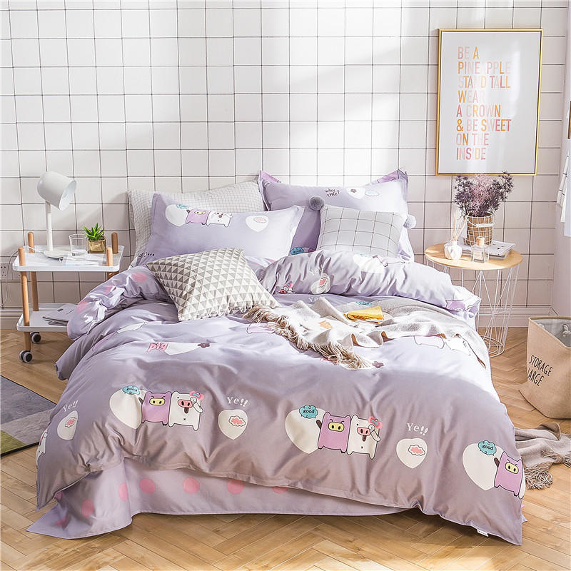 Home Textile Microfiber Polyester Bedding Comforter Set