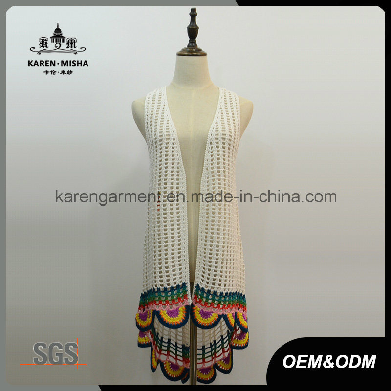 Sleeveless Handmade Crochet Cardigan Vest Fashion