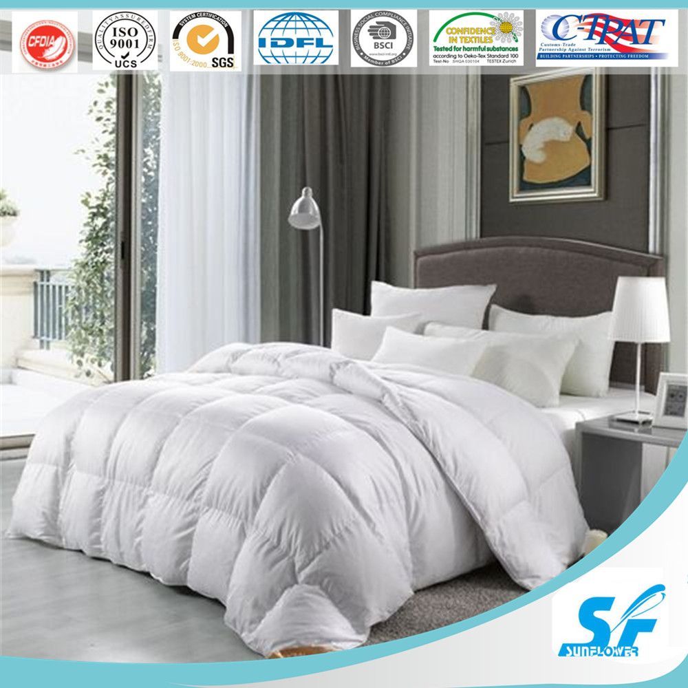 Luxury Home Textile 233tc 90% White Goose Down Comforter