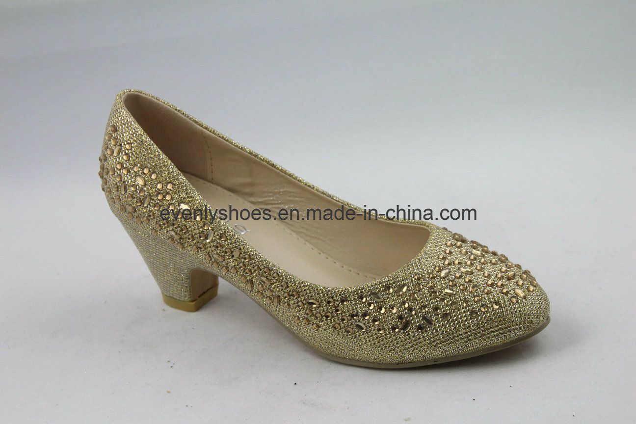 Diamond Printed High Heels Women Shoes for Fashion