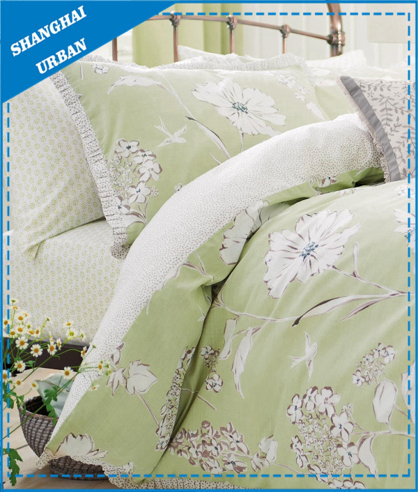 Natural Sketch Design Printed Polyester Duvet Cover Set