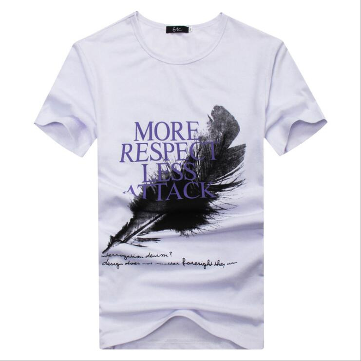 Printed T-Shirt Circular Collar Cotton Movement T-Shirt