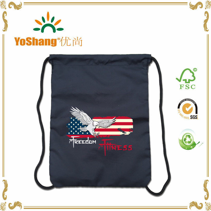 New Design Polyester Drawstring Sports Customized Backpacks