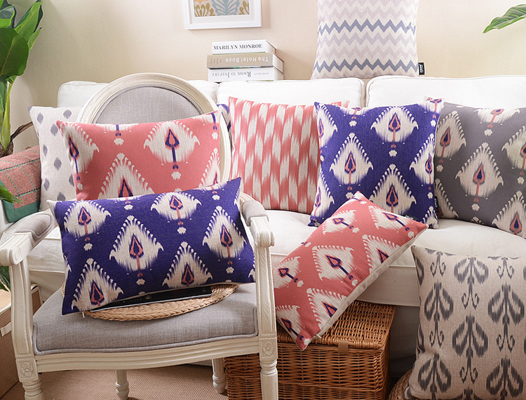Geometry Transfer Printed Cushion Fashion Decorative Cushion (SPL-431)