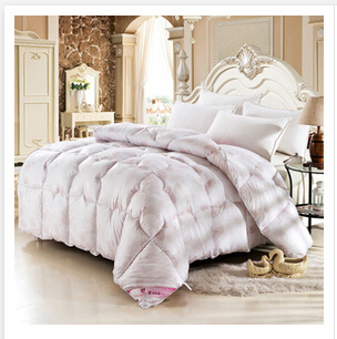 Customized Goose Soft Feeling Simple Style Down Quilts (T129)