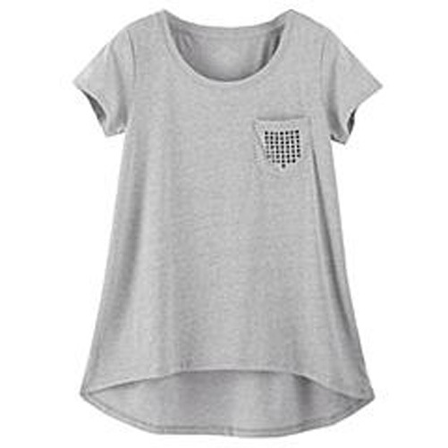 Fashion Sexy Cotton/Polyester Printed T-Shirt for Women (W060)