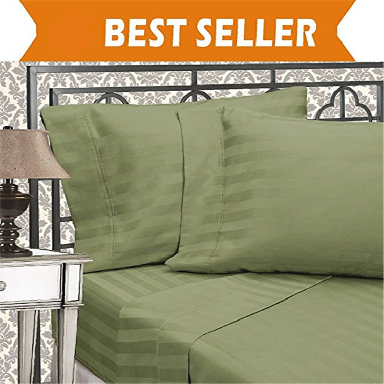4 PCS Comforter Set 100% Brushed Microfiber Fabric Bed Sheet