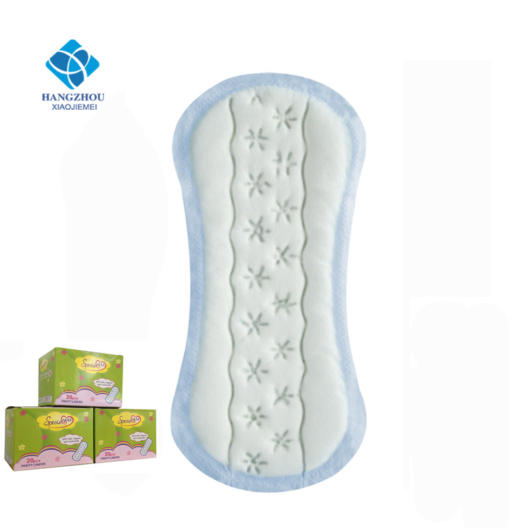 155mm Free Samples Cotton Fluff Pulp Panty Liner for Lady Use
