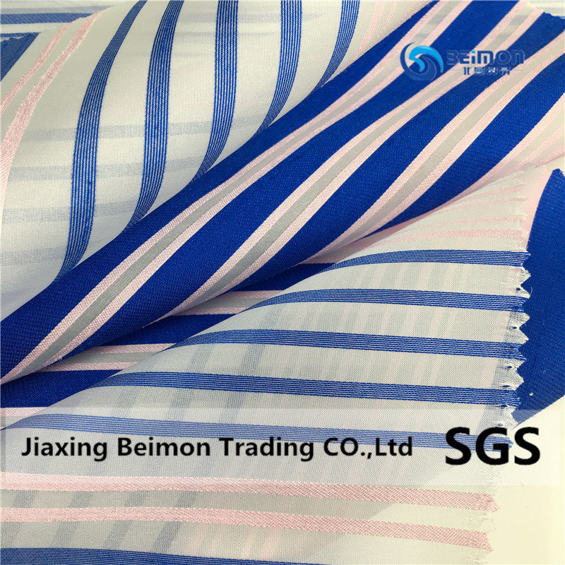 100%Polyester Random Colorful Stripe Organza for Skirt