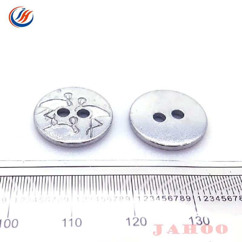 Two Holes Metal Button, Zinc Alloy Button, Nickel Free Button