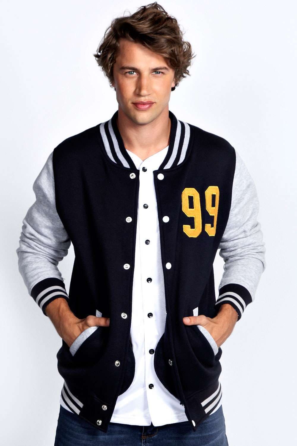100%Cotton Unisex Baseball Jacket with Custom Logo