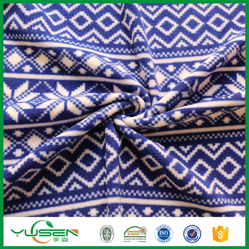 Cartoon Print Polar Fleece Fabric with Two Side Brushed