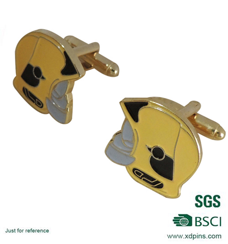 Fashion Enamel Gold Cufflinks for Man