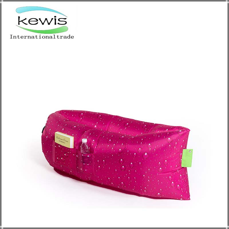Promotional Gift Fast Inflatable Nylon Ripstop Sleeping Lazy Sofa Bag