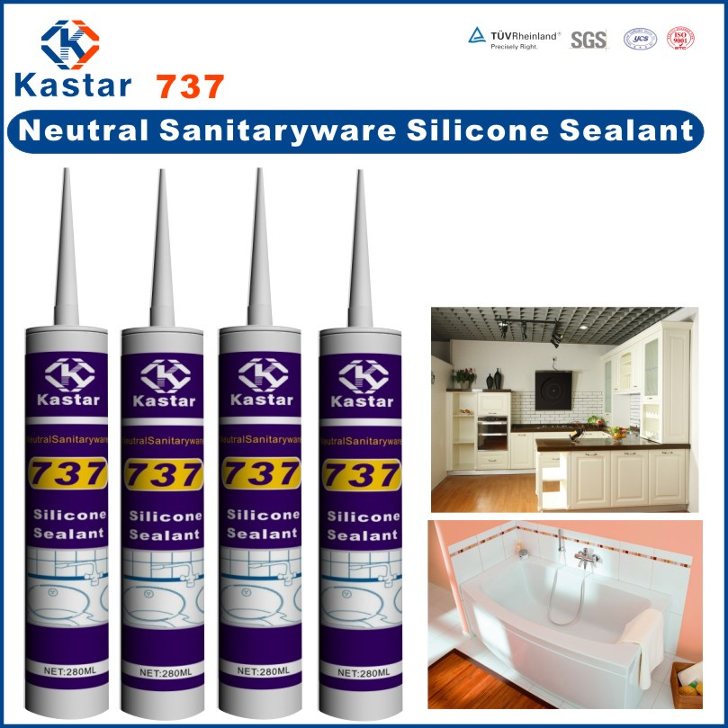 High Performance Mildew Resistant Clear Silicone Sealant (Kastar737)