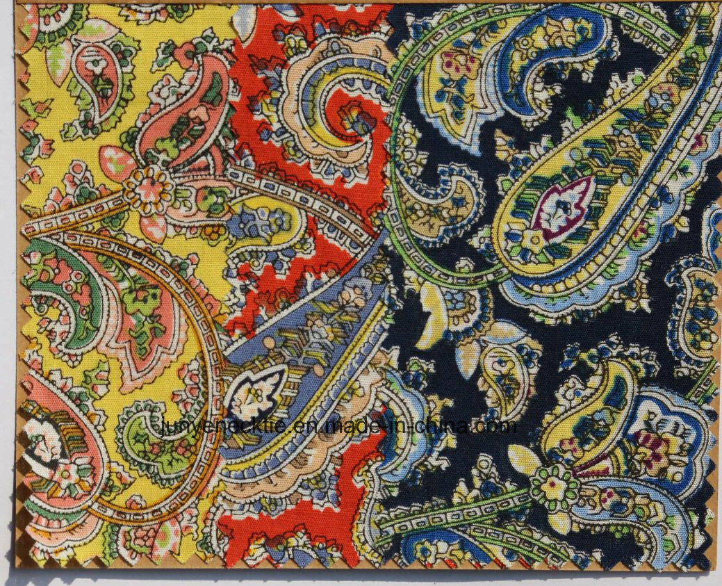 New Design Paisley Cotton Printed Fabric Tie for Men