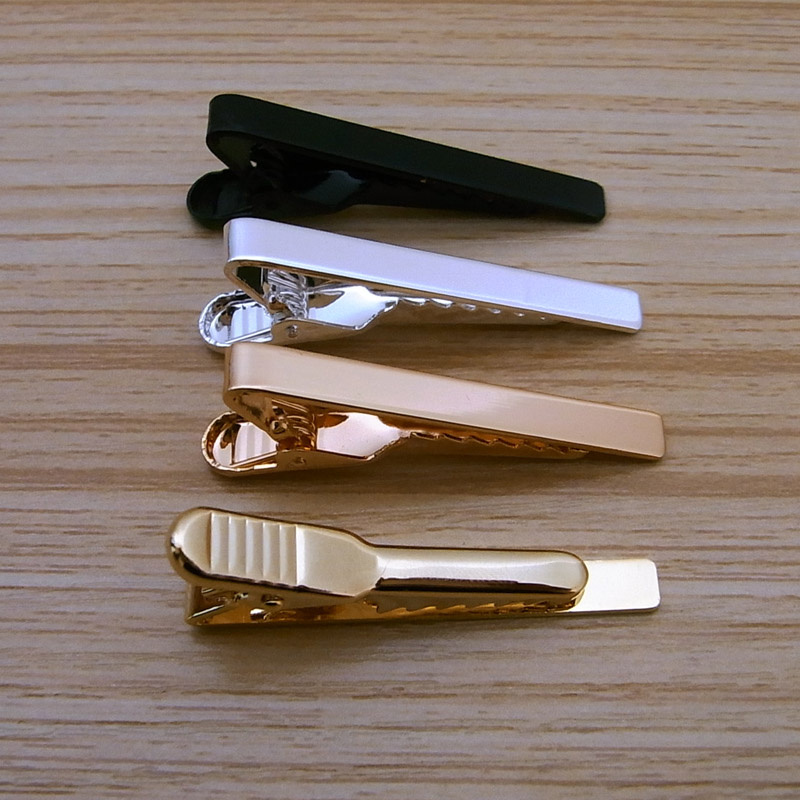 Customized Blank Tie Bar Rose Gold and Silver Tie Clip