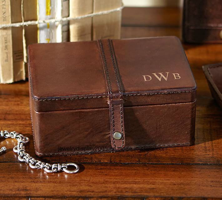 High Quality Leather Cuff Link Box