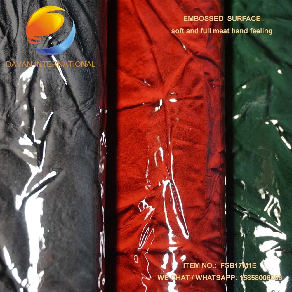 High Quality Sofa Fabric of Synthetic PU Leather Fsb17m1e