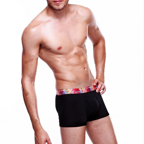 Solid Color Men Underwear Boxer Short