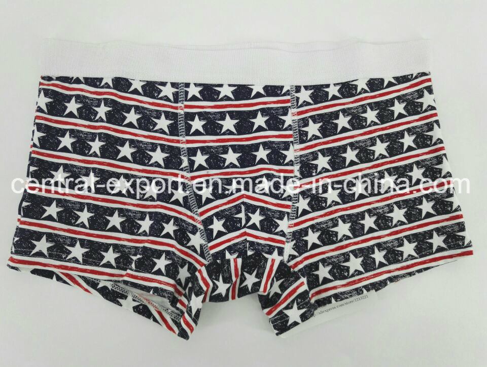 New Print Design Cotton Men's Boxer Brief Underwear