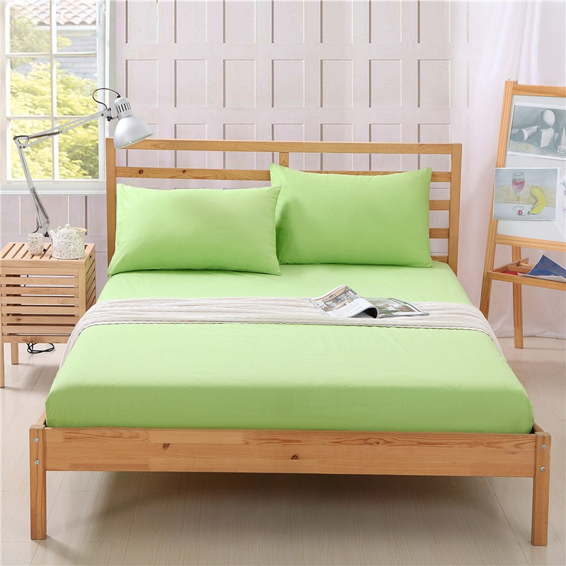Solid Plain Brushed Microfiber Bed Sheet