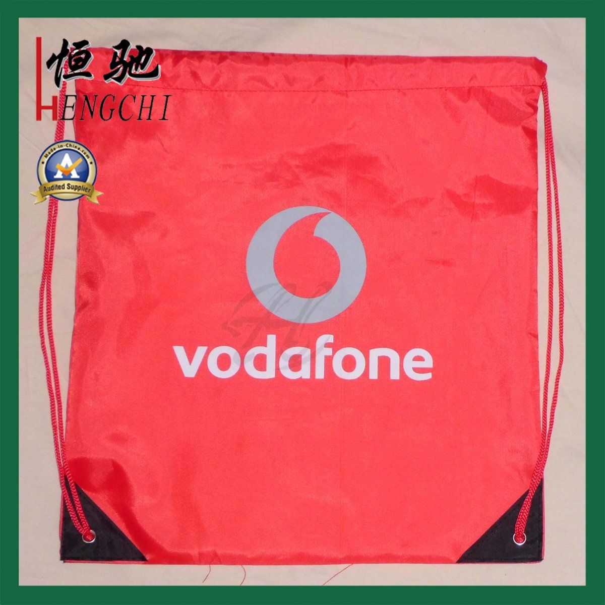 Polyester Simple Style Drawstring Backpack for Gift Promotion