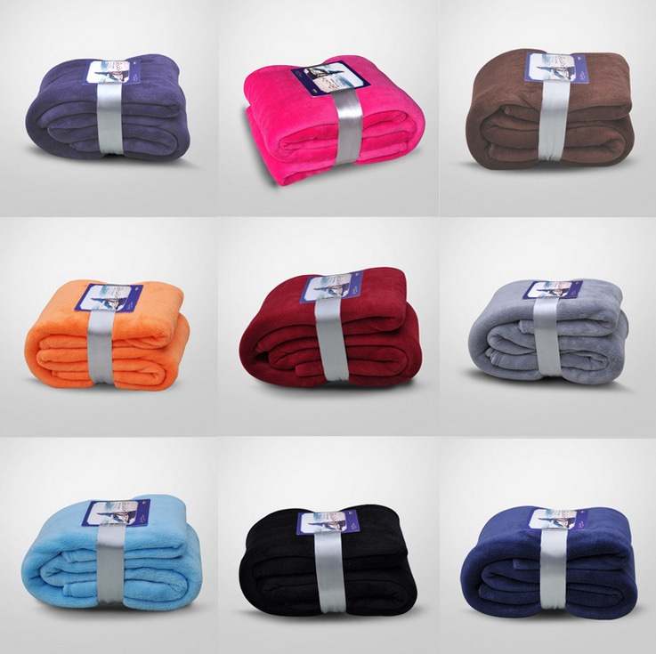 Chinese Supplier Super Soft Polyester Polar Fleece Blanket Cheap Bedspread for Hotel