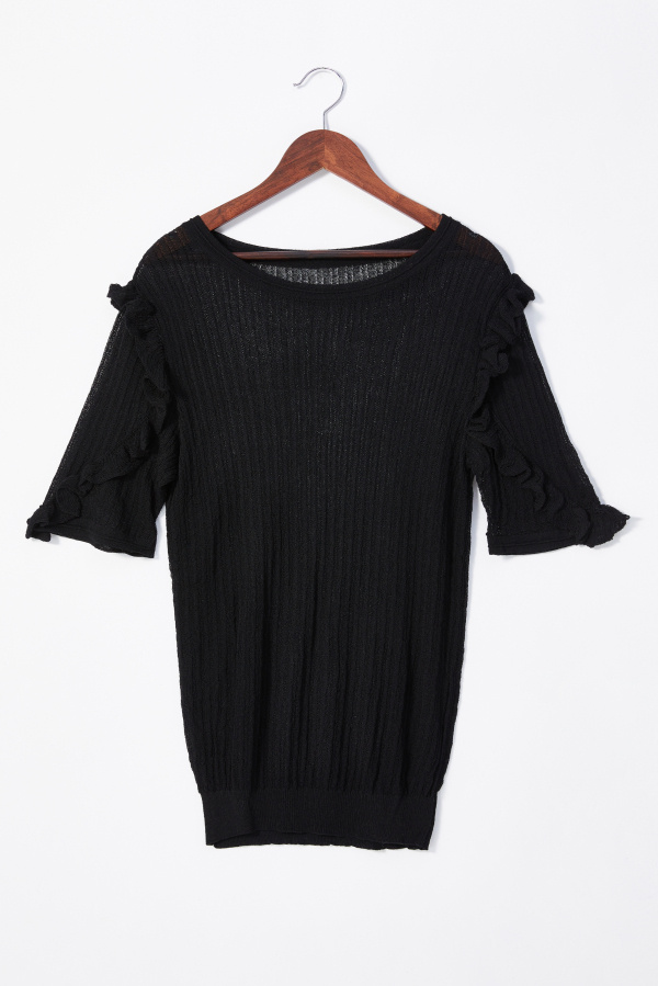 Fashionable Knitted Sweater with Different Pattern for Ladies -6