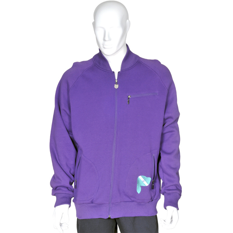 Men's Casual Plain 100%Polyester Fleece Jacket