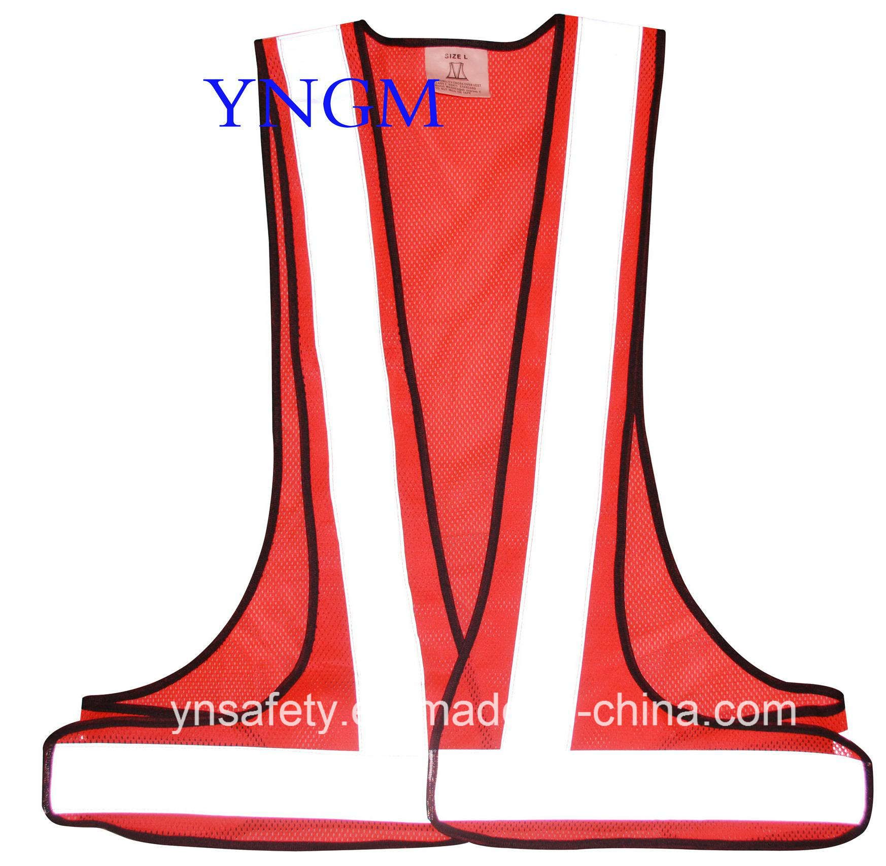 High Visibility Safety Workwear Reflective Vest with Reflective Tape