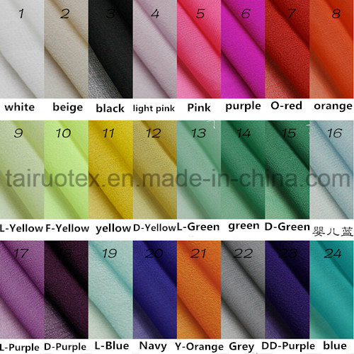 100% Silk Chiffon Fabric with Reactive Printed for Dress Fabric