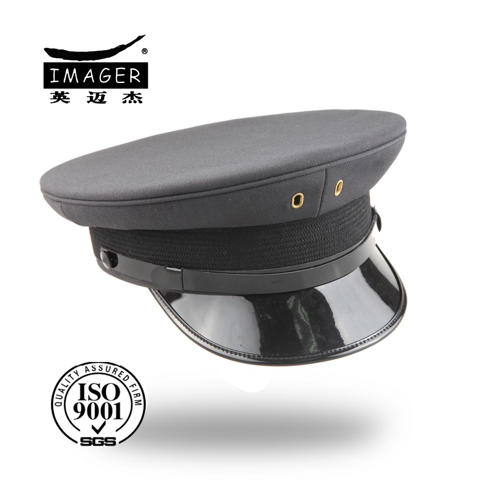 Customized Plain Style Navy Colonel Hat with Black Strap