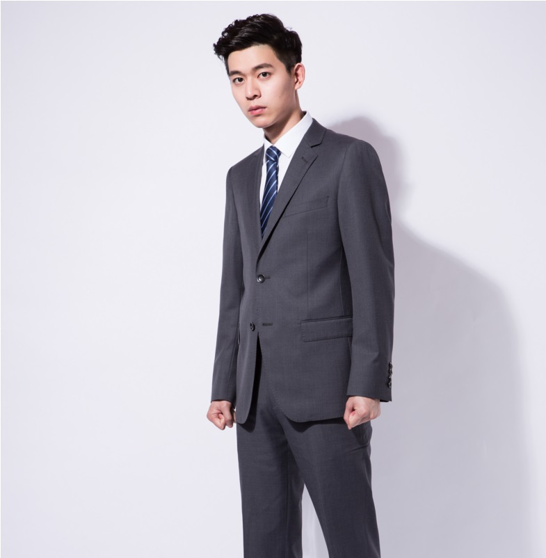 Full Canvas Bespoke Gray Men Suit