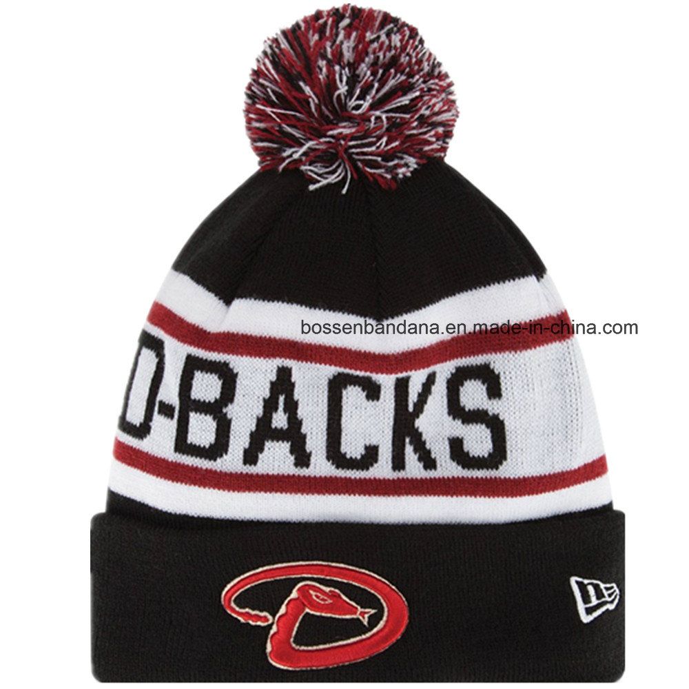 Factory Produce Custom Embroidered Acrylic Knit Snowboard Hat