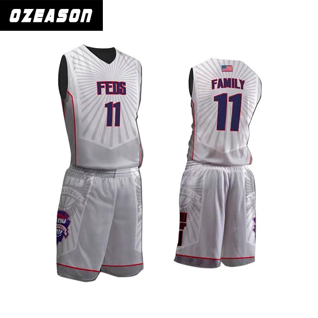 Custom Latest Design Sublimation Basketball Suit / Basketball Jersey