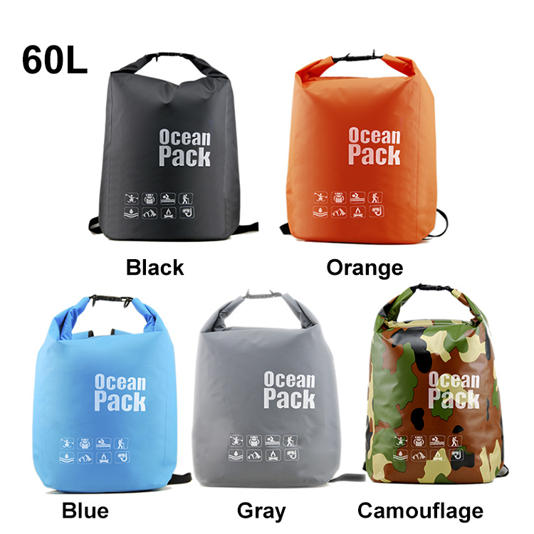 Big Capacity Waterproof Ocean Pack 60L Dry Bag